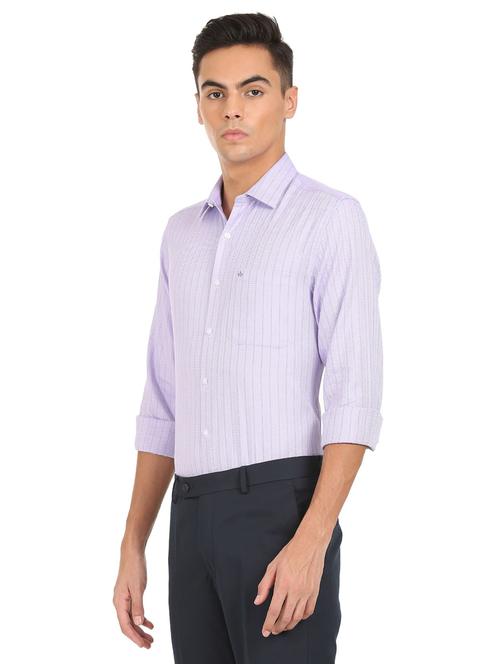 purple chevron formal shirt - 18336129 - Very Small Image - 1