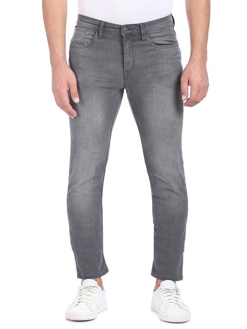 grey solid washed jean - 18336396 - Very Small Image - 1