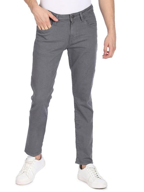 grey solid washed jean - 18336486 - Very Small Image - 1