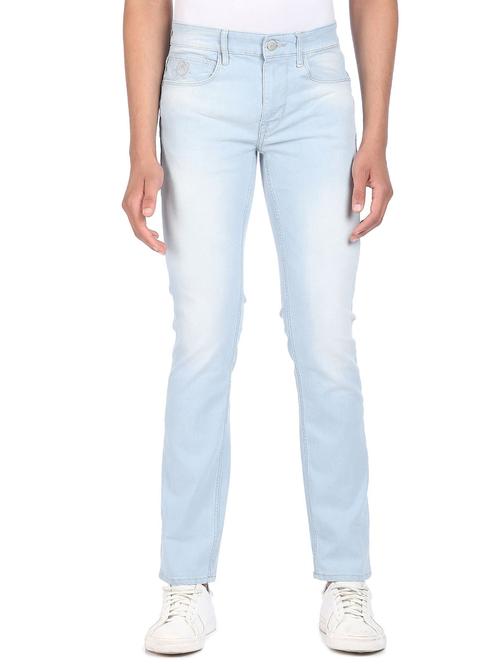 light blue stone washed denim jean - 18336543 - Very Small Image - 1