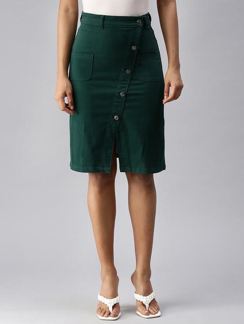 high rise solid pencil skirt - 18337404 - Very Small Image - 1