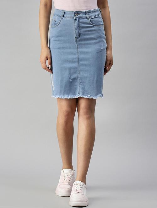 high rise solid pencil skirt - 18337406 - Very Small Image - 1