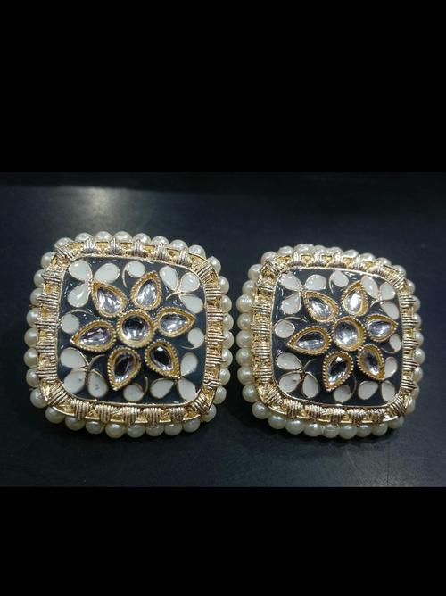 exclusive fancy party wear tops earrings - 18338453 - Very Small Image - 1