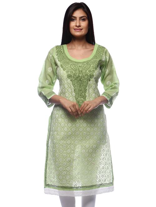 women's straight kurta - 18338635 - Very Small Image - 1