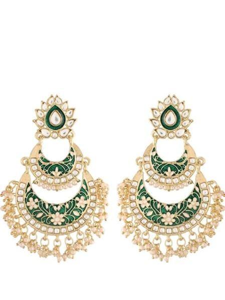 party wear earring set - 18338723 - Very Small Image - 1