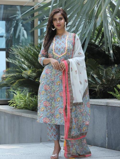 women unstitched suit set - 18338786 - Very Small Image - 1