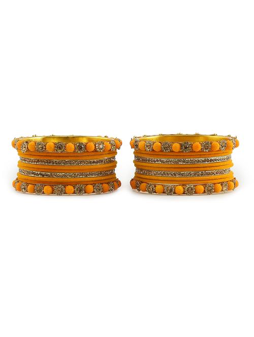 yellow metal bangle - 18339059 - Very Small Image - 1