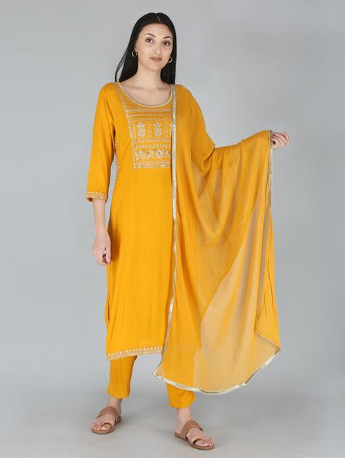embroidered suit set - 18339160 - Very Small Image - 1