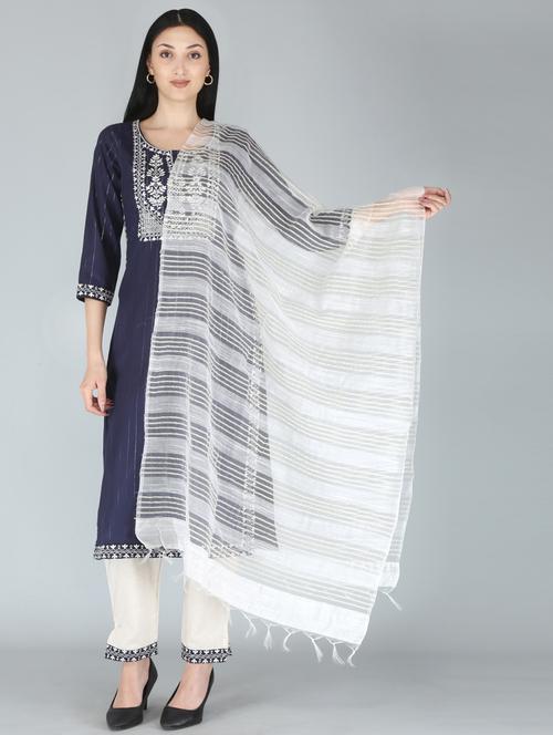 embroidered kurta pant suit set - 18339170 - Very Small Image - 1
