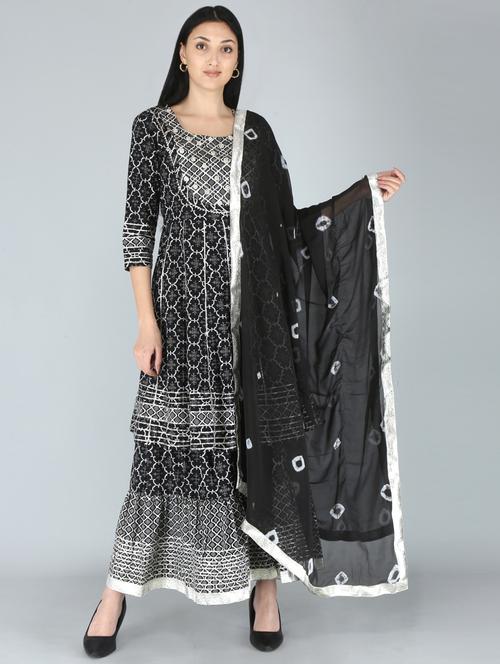 embellished kurta sharara suit set - 18339172 - Very Small Image - 1