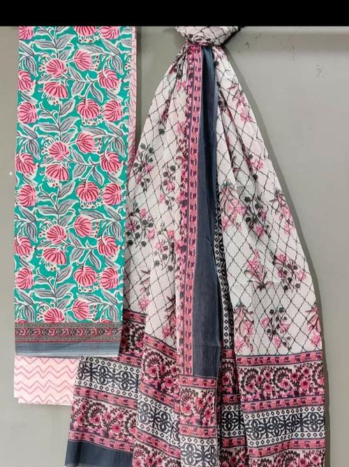 exclusive printed cotton unsteach suite with - 18339410 - Very Small Image - 1