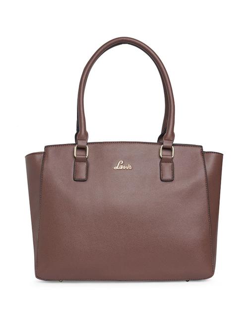 ladies leather hand bag brown color - 18339566 - Very Small Image - 1