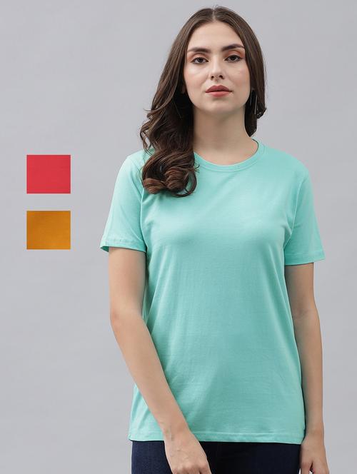 set of 3 short-sleeved solid regular tee - 18339760 - Very Small Image - 1