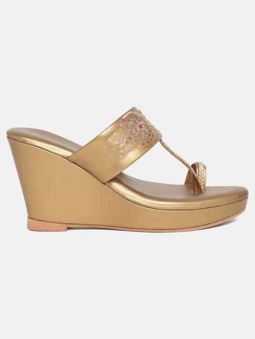 gold slip on wedge - 18341152 - Very Small Image - 1