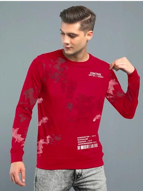 red hosery sweatshirt - 18341378 - Very Small Image - 1