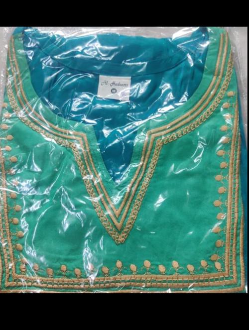 v-neck embroidered regular tunic - 18341472 - Very Small Image - 1