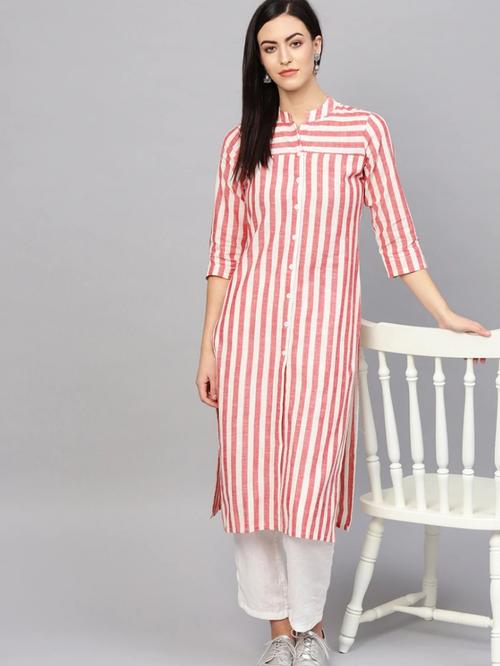 cotton kurti set - 18341500 - Very Small Image - 1