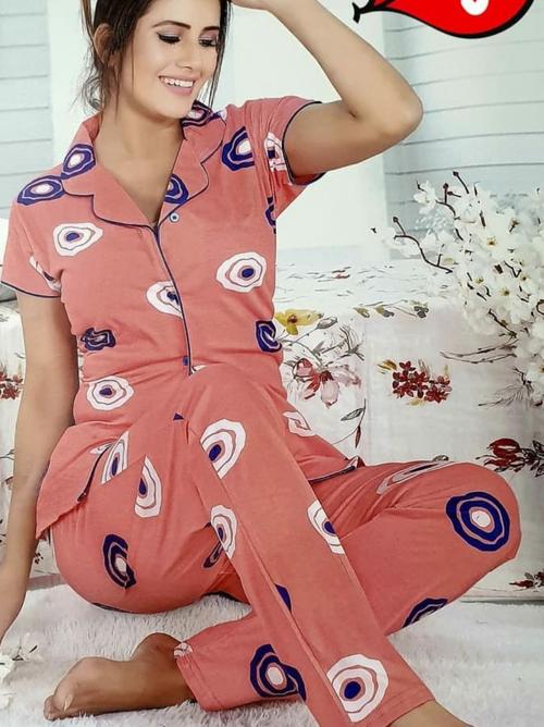 night dress suit red color - 18341542 - Very Small Image - 1