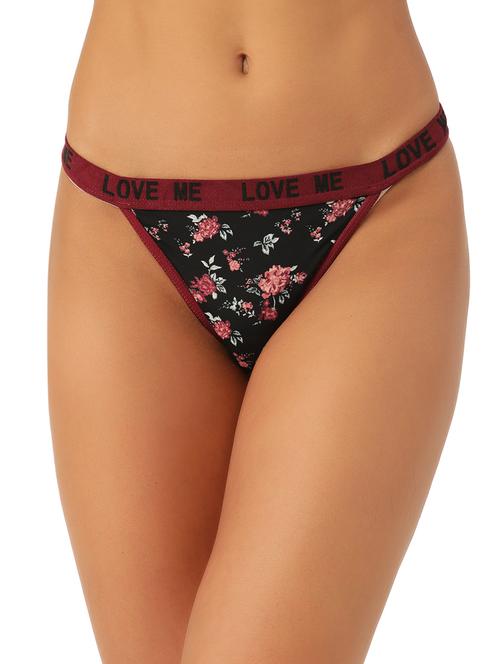 mid rise printed thongs panty - 18342084 - Very Small Image - 1