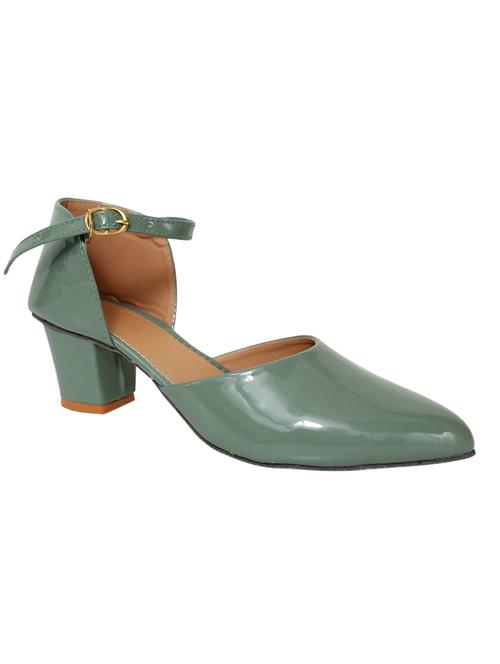 green synthetic slip on sandals - 18342087 - Very Small Image - 1