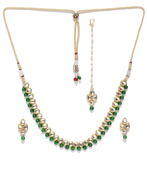 ladies gold plated necklace, earrings & - 18342832 - Very Small Image - 1