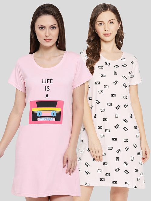 pack of 2 printed sleepshirt - 18343078 - Very Small Image - 1