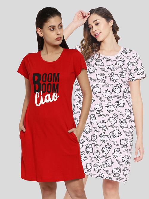 pack of 2 printed sleepshirt - 18343094 - Very Small Image - 1