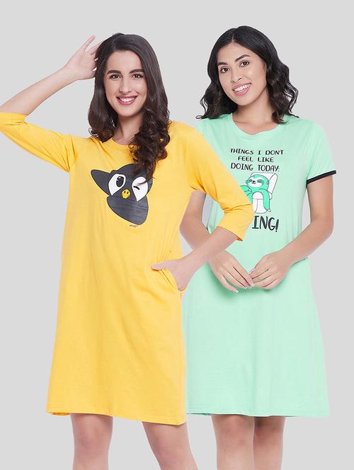 pack of 2 printed sleepshirt - 18343103 - Very Small Image - 1