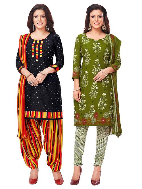 set of 2 unstitched suit set - 18344012 - Very Small Image - 1