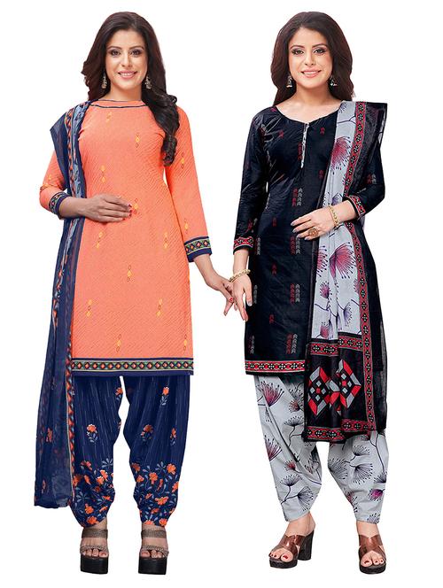 set of 2 unstitched suit set - 18344150 - Very Small Image - 1