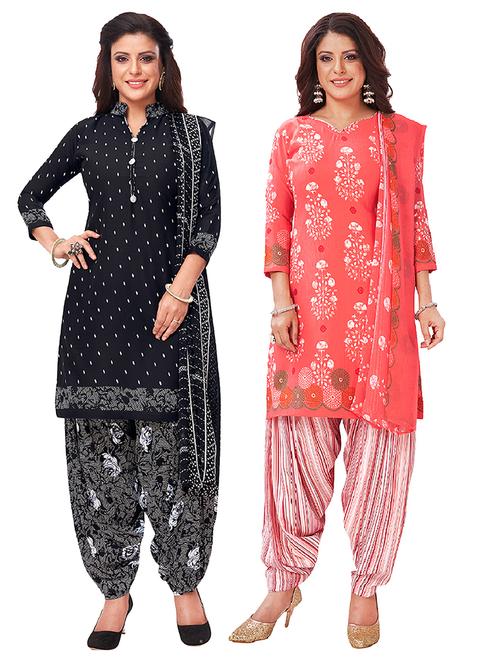 set of 2 unstitched suit set - 18344178 - Very Small Image - 1