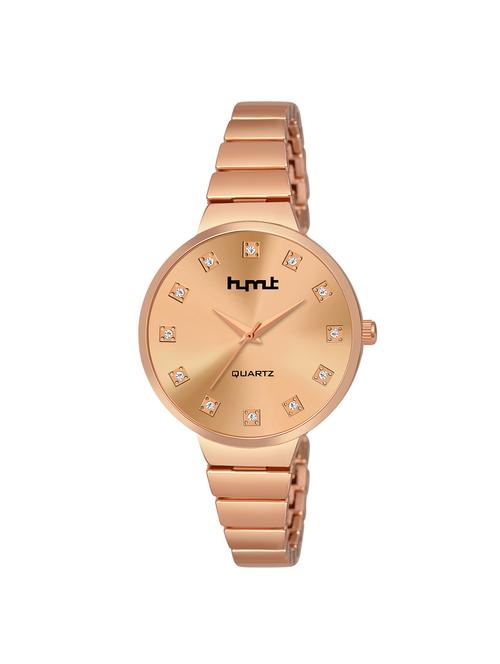 hymt hmty-8010 rose gold dial & rose gold plated for girls & women - 18344310 - Very Small Image - 1