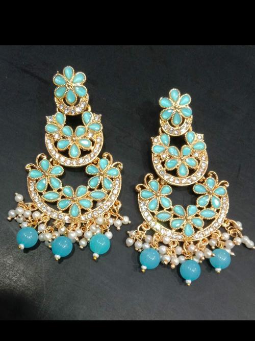 exclusive fancy party wear earrings - 18344761 - Very Small Image - 1