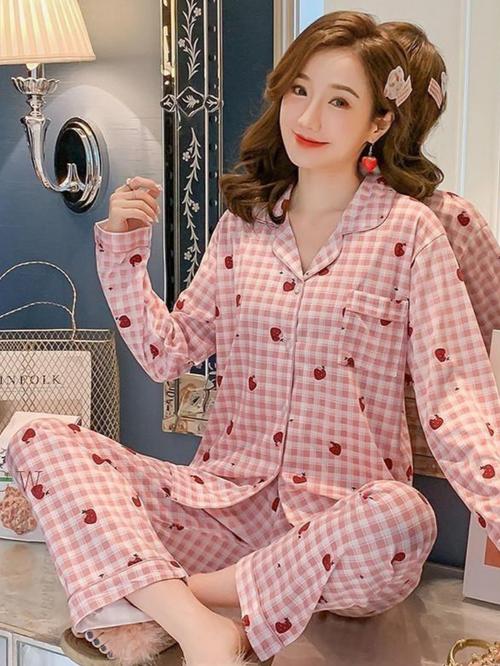 night dress suit pink color - 18345099 - Very Small Image - 1