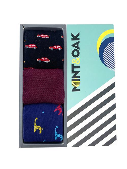 pack of 3 printed full length sock - 18345419 - Very Small Image - 1