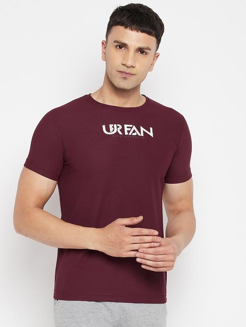 purple chest-printed t-shirt - 18345752 - Very Small Image - 1