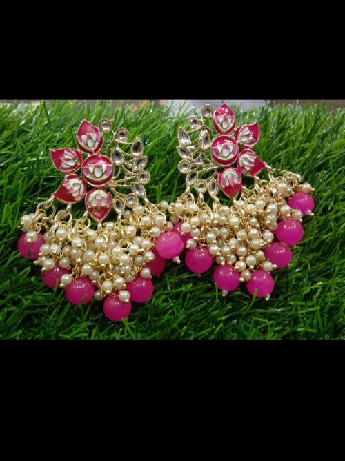 exclusive fancy party wear earrings - 18346241 - Very Small Image - 1
