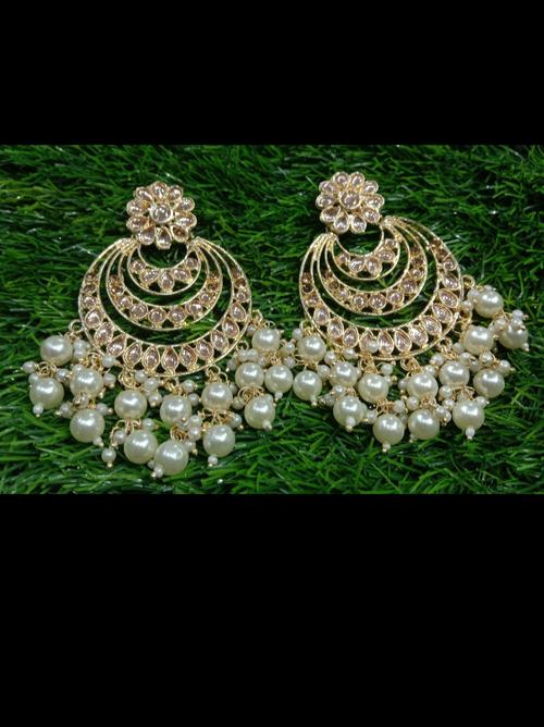 exclusive fancy party wear earrings chand - 18346245 - Very Small Image - 1