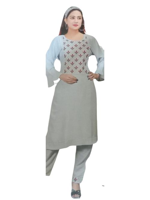 semi stitched kurta pant set - 18346250 - Very Small Image - 1