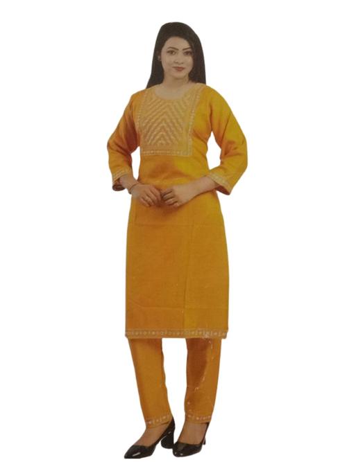 semi stitched kurta pant set - 18346255 - Very Small Image - 1