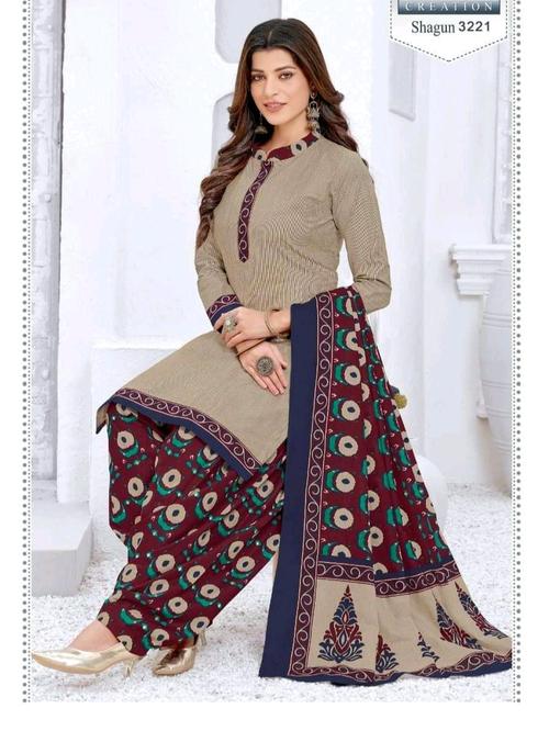 ladies cotton printed palazzo set with - 18346282 - Very Small Image - 1