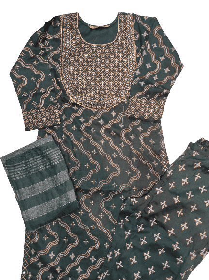 kurti pant and dupatta best quality - 18346348 - Very Small Image - 1