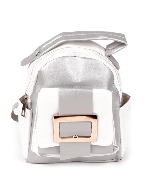 silver solid regular backpack - 18346848 - Very Small Image - 1