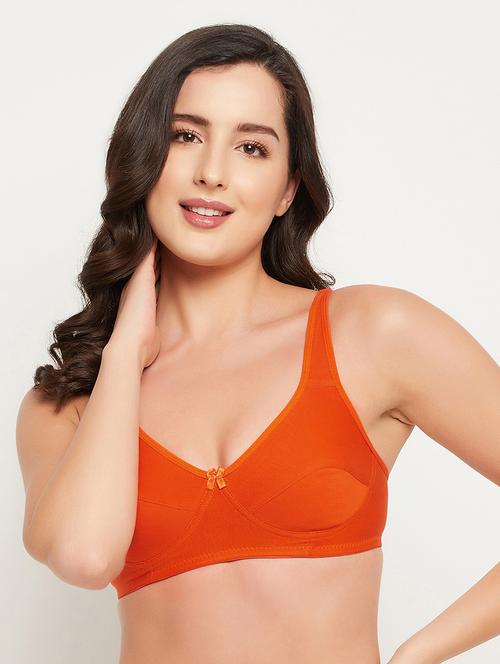 orange solid regular bra - 18346932 - Very Small Image - 1