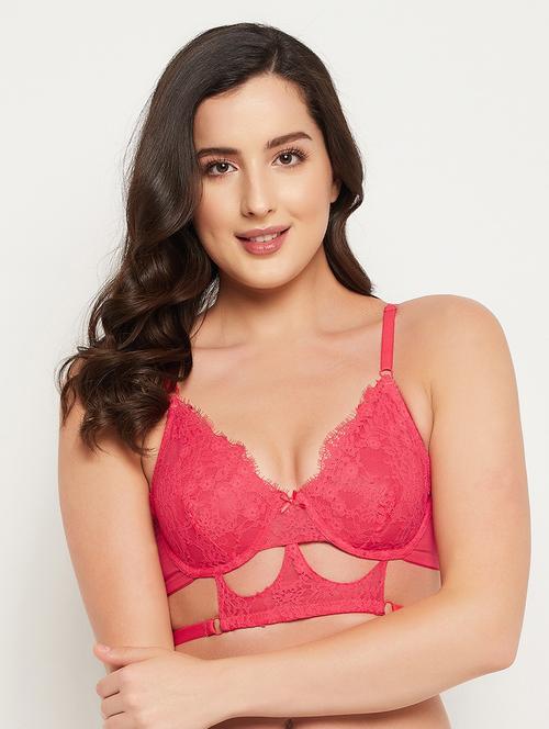 red lace lette bra - 18346949 - Very Small Image - 1