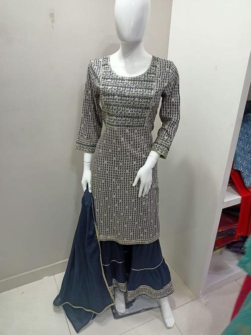 sharara suit with dupatta - 18346993 - Very Small Image - 1