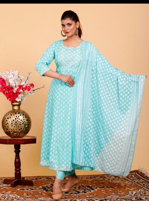 cotton suit with dupatta - 18347000 - Very Small Image - 1