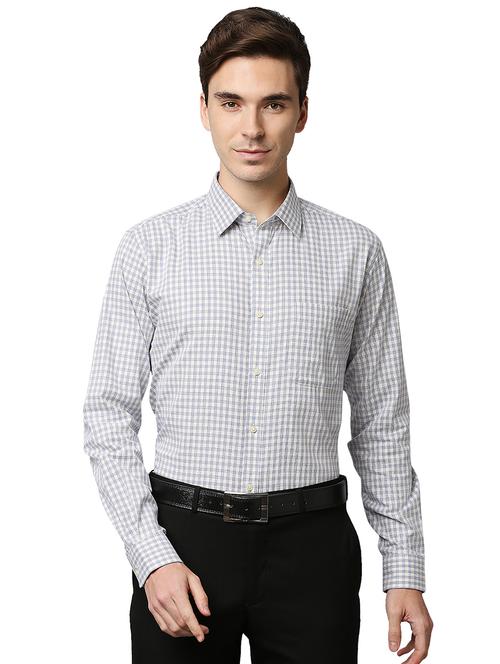 yellow checkered formal shirt - 18347130 - Very Small Image - 1