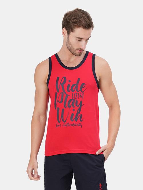 red chest-printed vest - 18347327 - Very Small Image - 1
