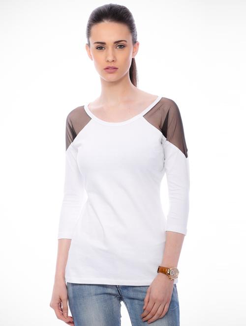 long sleeved color-blocked regular top - 18347407 - Very Small Image - 1